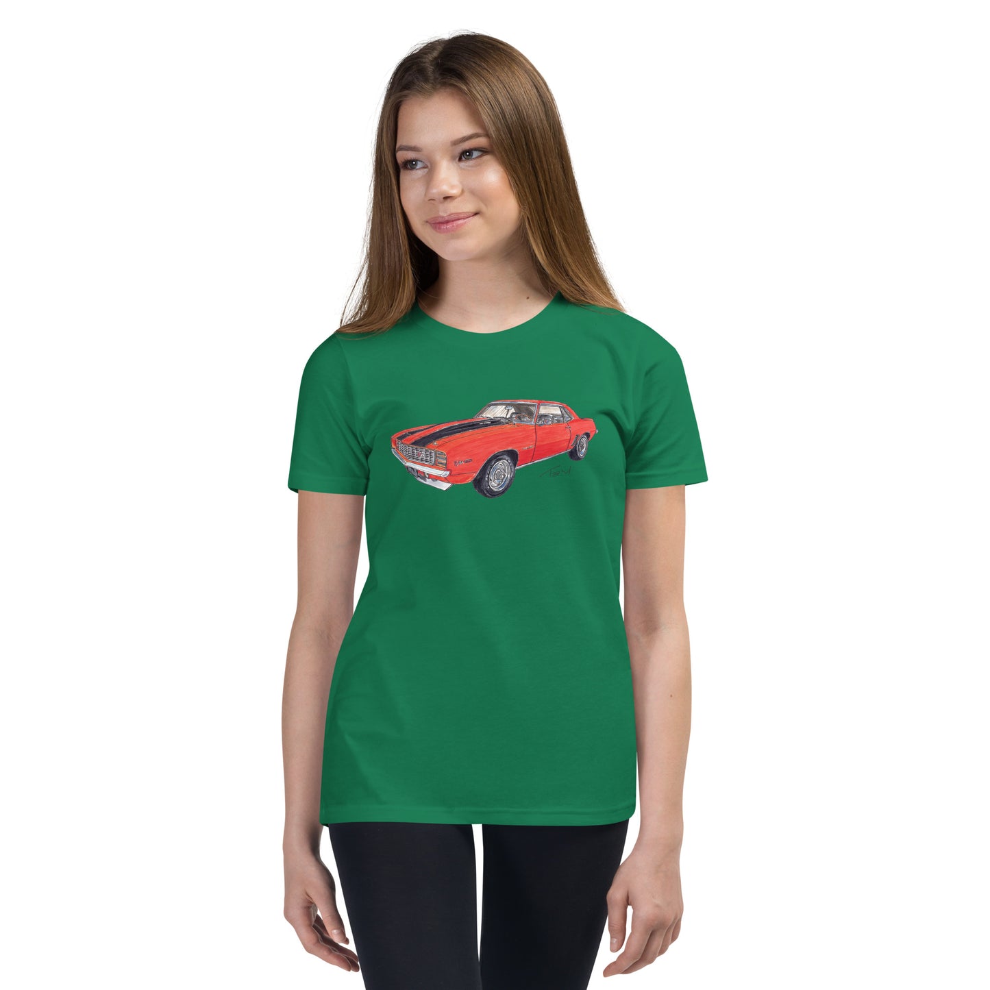 1969 C Z28 RS Orange Youth Short Sleeve T-Shirt