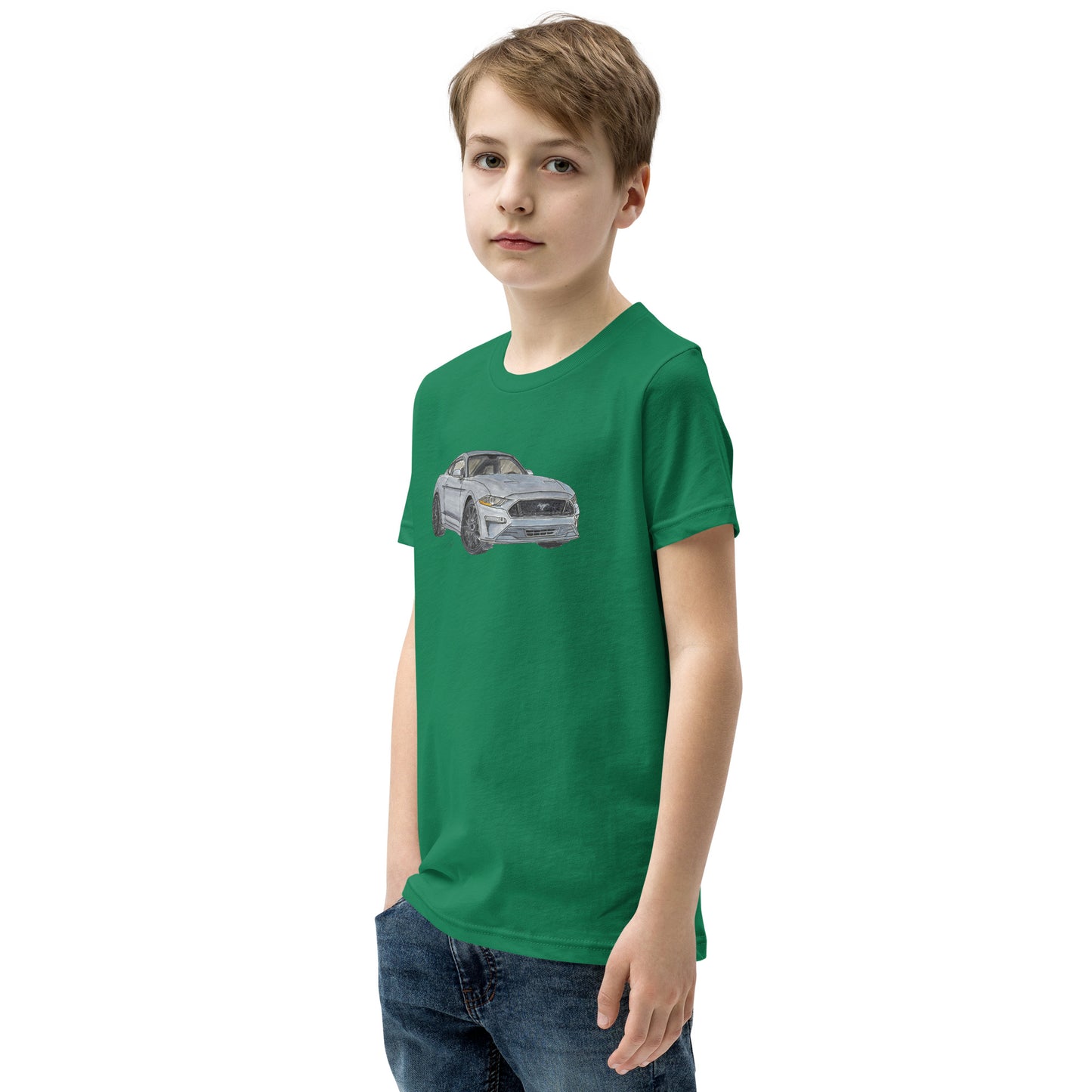 2021 FM GT350 Silver Youth Short Sleeve T-Shirt