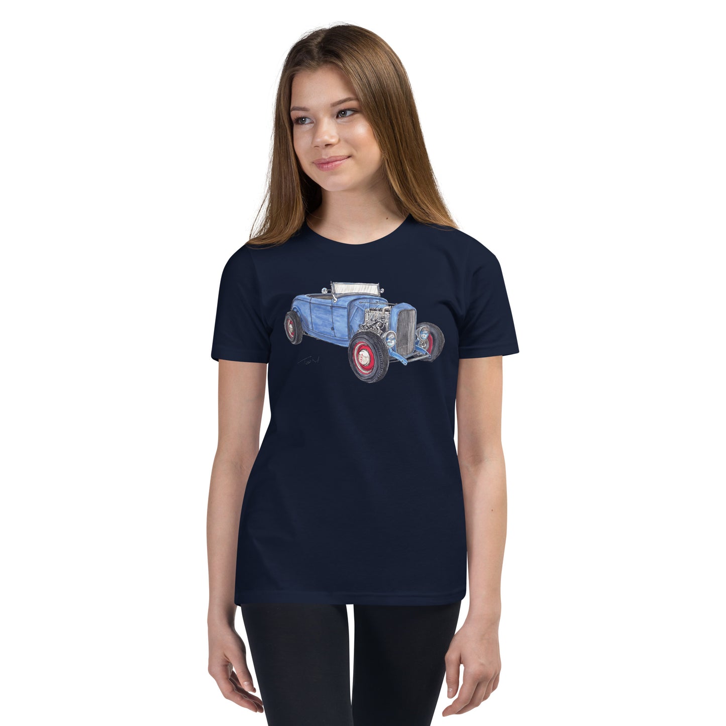 1932 F Roadster Flathead Youth Short Sleeve T-Shirt