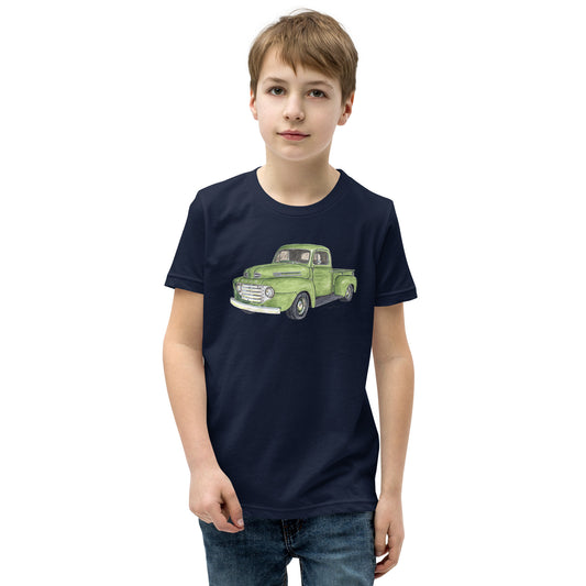 Vintage 1949 F Truck Green Youth Short Sleeve T-Shirt