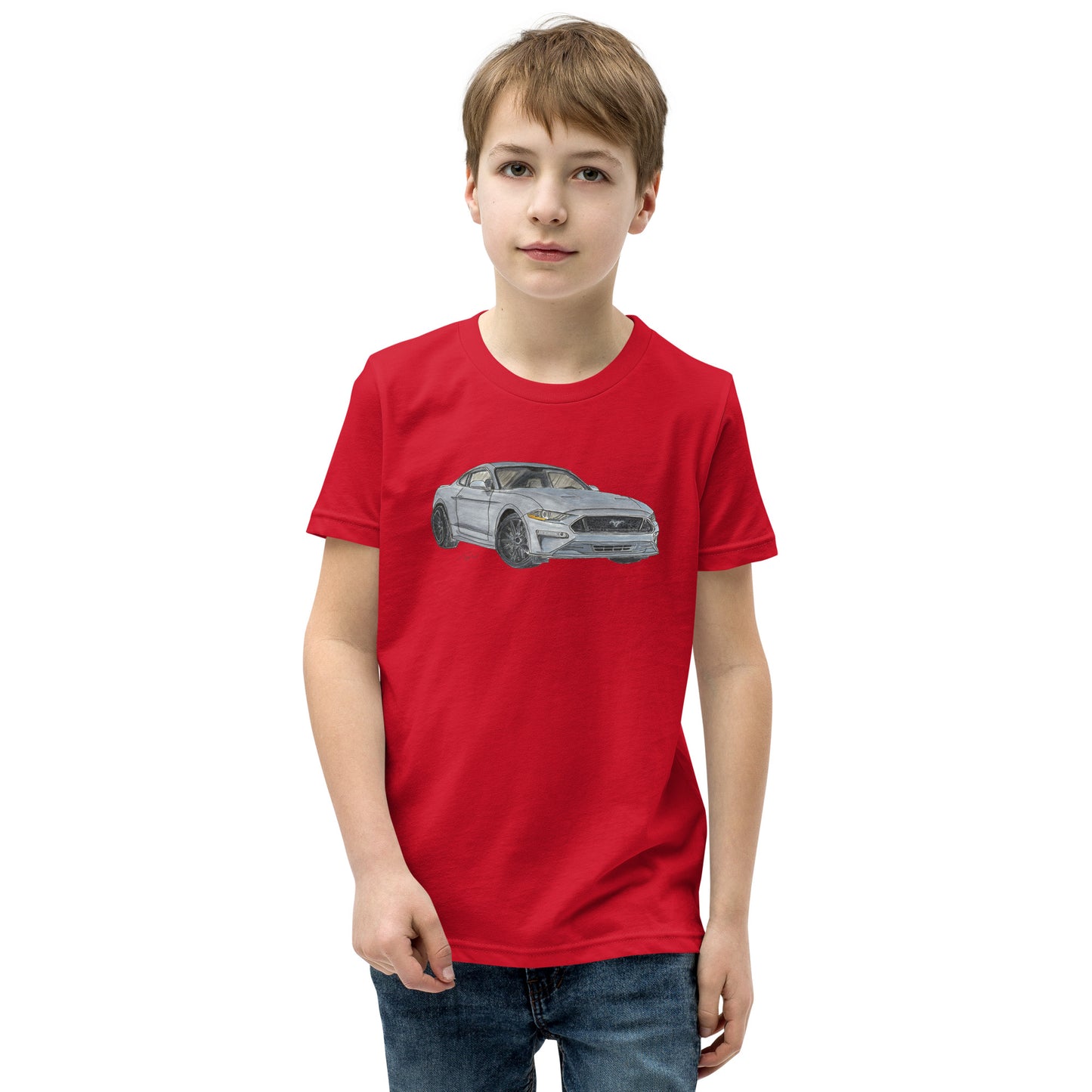 2021 FM GT350 Silver Youth Short Sleeve T-Shirt