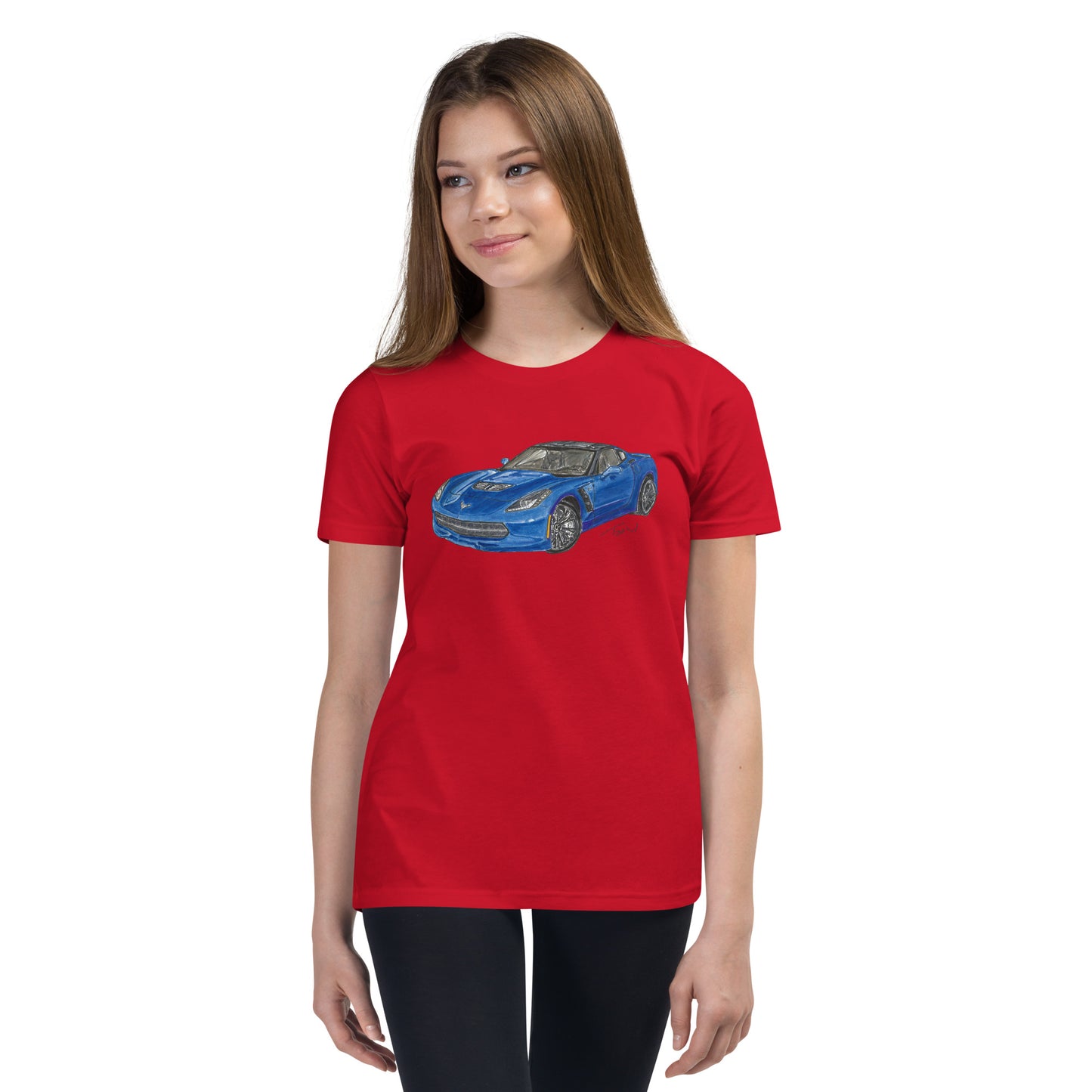 2015 C Stingray Blue Youth Short Sleeve T-Shirt