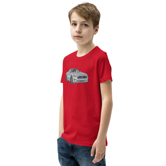 2021 FM GT350 Silver Youth Short Sleeve T-Shirt