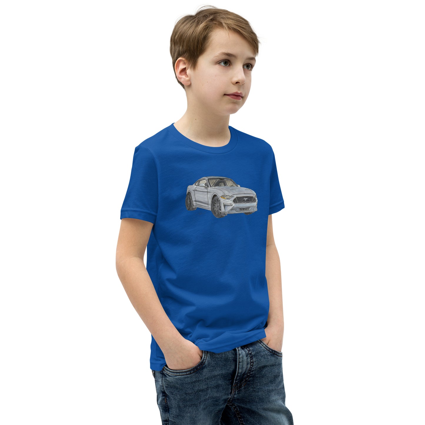 2021 FM GT350 Silver Youth Short Sleeve T-Shirt