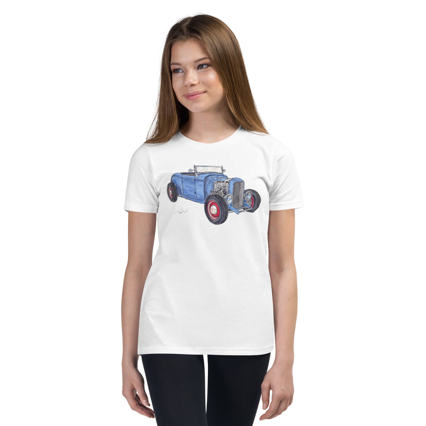 1932 F Roadster Flathead Youth Short Sleeve T-Shirt