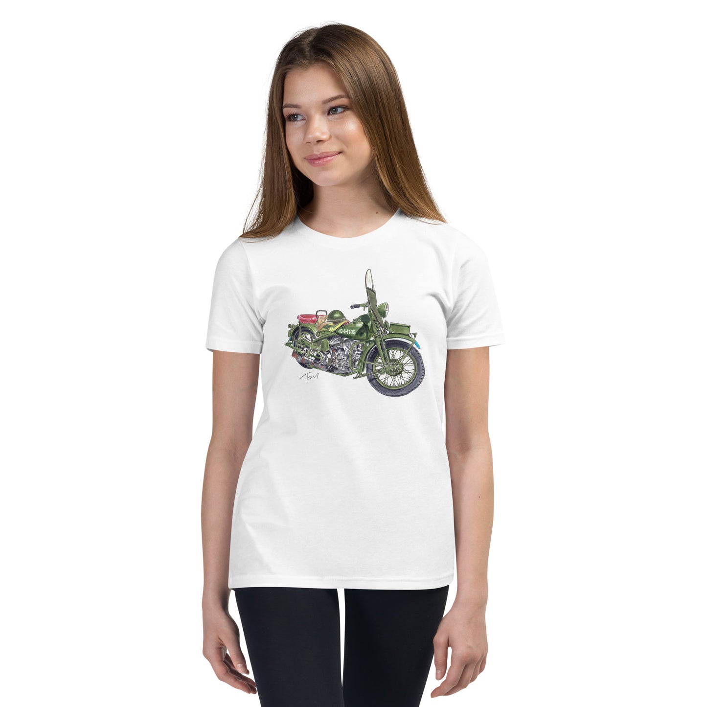 Model 42 WLC HD Motorcycle Youth Short Sleeve T-Shirt