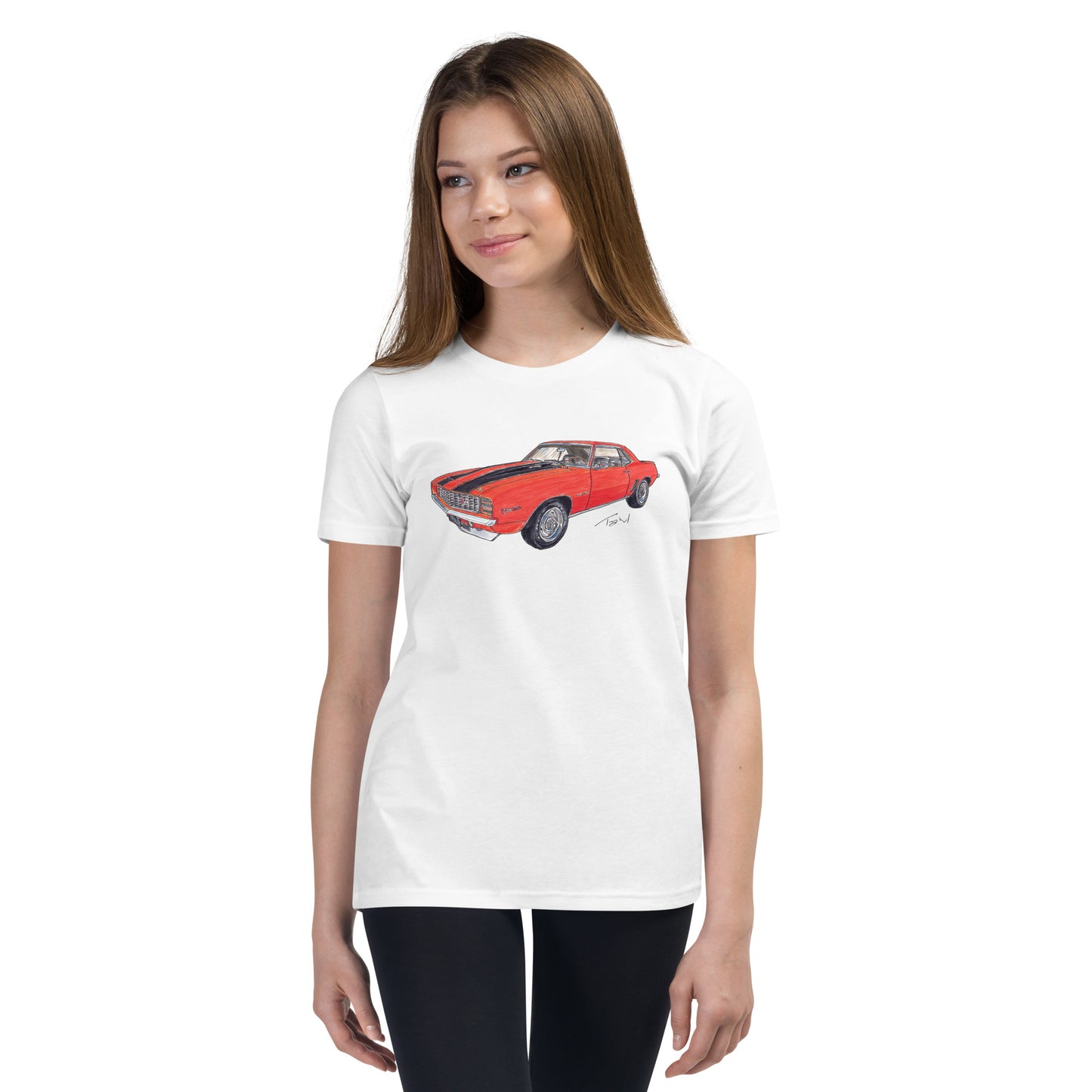 1969 C Z28 RS Orange Youth Short Sleeve T-Shirt